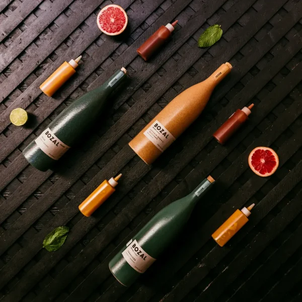Bouteilles Bozal Deux22 Instagram Réverbère