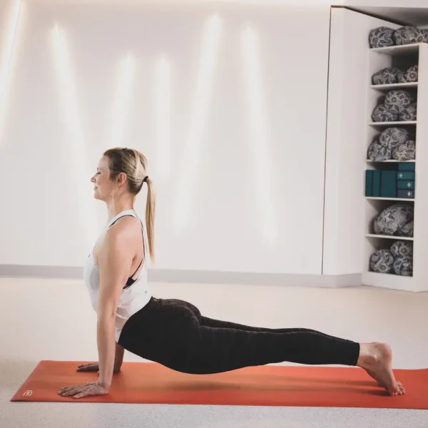 Posture du chien museau face au ciel Yoga Fitness Réverbère